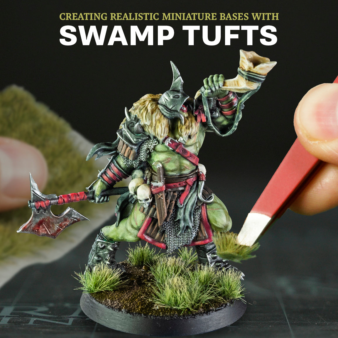 Creating Realistic Miniature Bases with Swamp Tufts