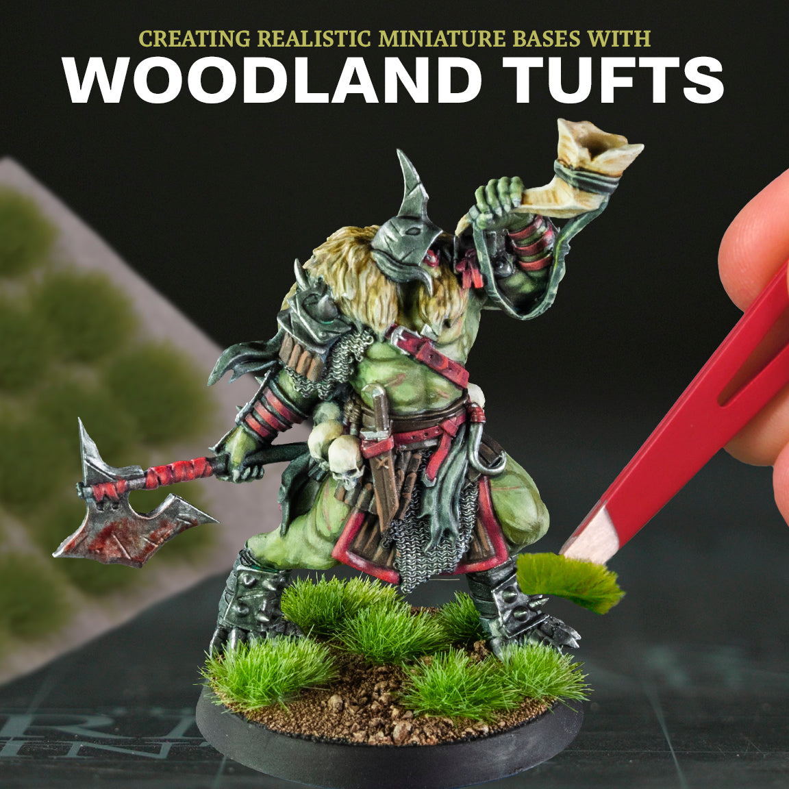 Creating Realistic Miniature Bases with Woodland Tufts