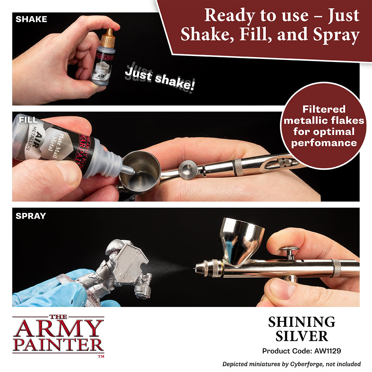 Warpaints Air Metallics: Shining Silver