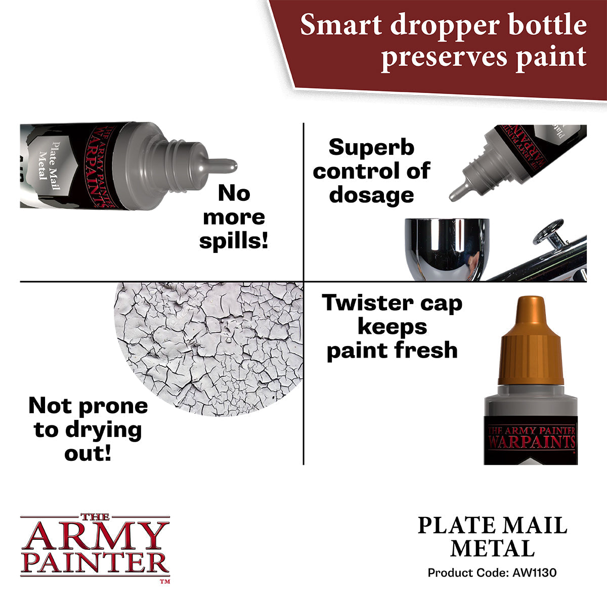 Warpaints Air Metallics: Plate Mail Metal