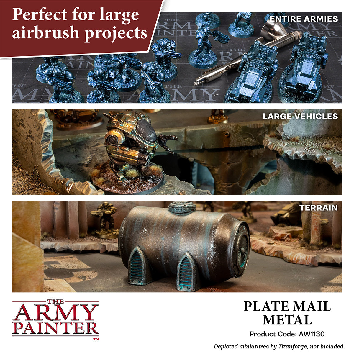 Warpaints Air Metallics: Plate Mail Metal
