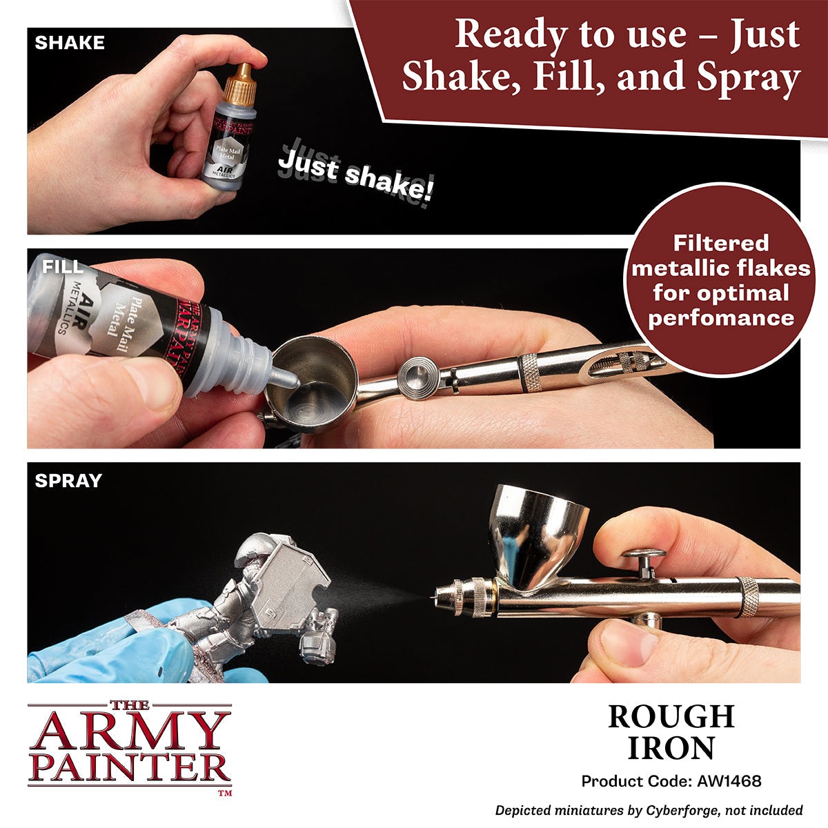 Warpaints Air Metallics: Rough Iron