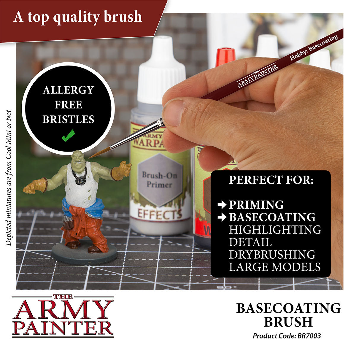 The Army Painter Juego de pinceles más buscados – Juego de 3 pinceles de  pintura acrílica en miniatura, pincel para pintura de modelo regimiento y
