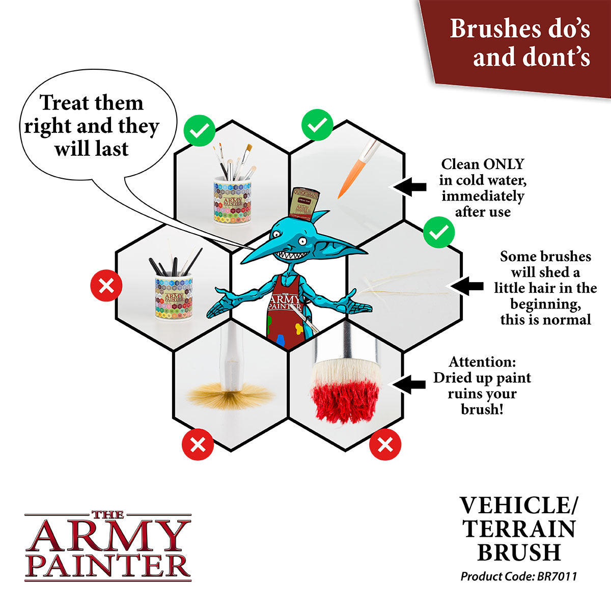 Wargamer Brush: Vehicle & Scenery