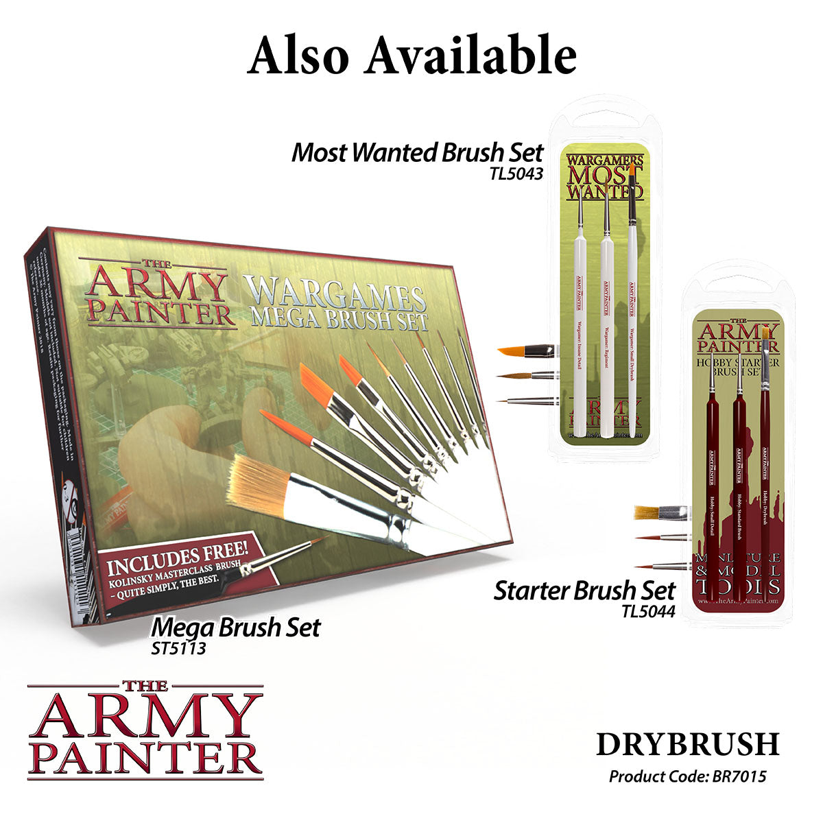 Masterclass Drybrush Set Pincel Seco The Army Painter