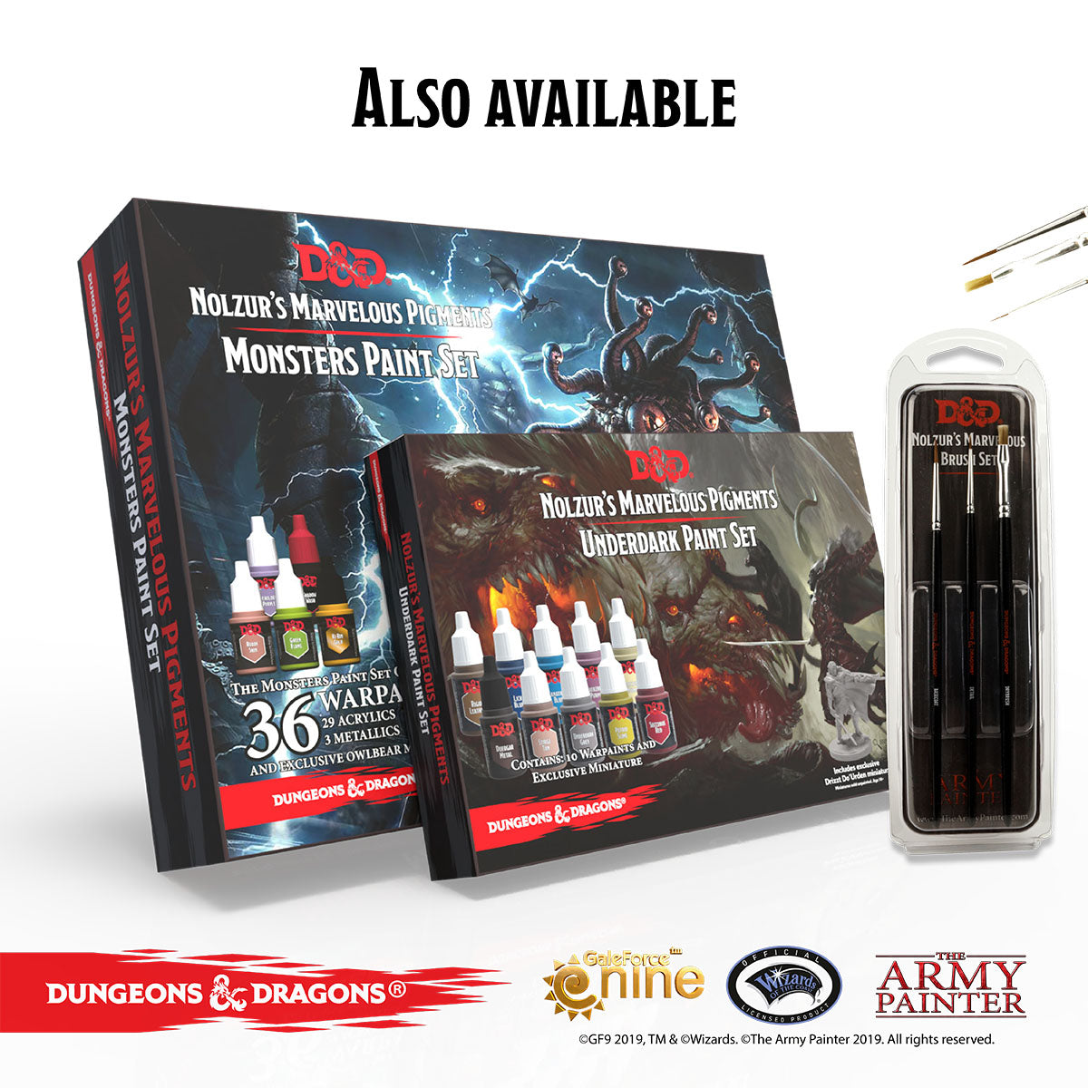 D&D Adventurers Paint Set with a free miniature - The Army D&D Adventurers Paint Set with a free miniature - The Army