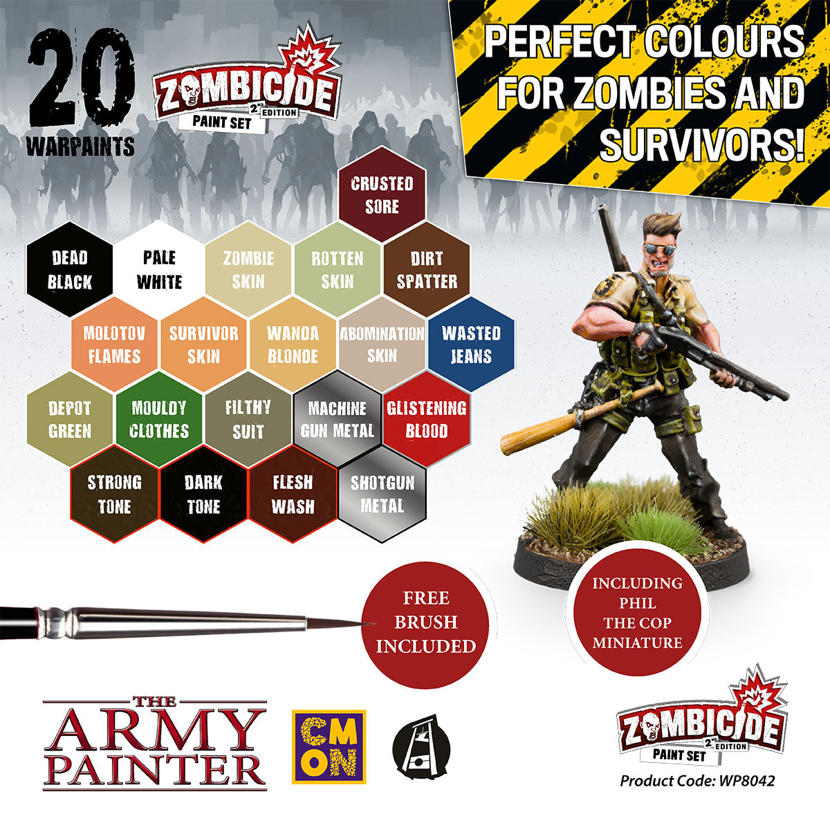 Zombicide 2nd Edition Paint Set: Incl. 20 Warpaints - The Army Painter