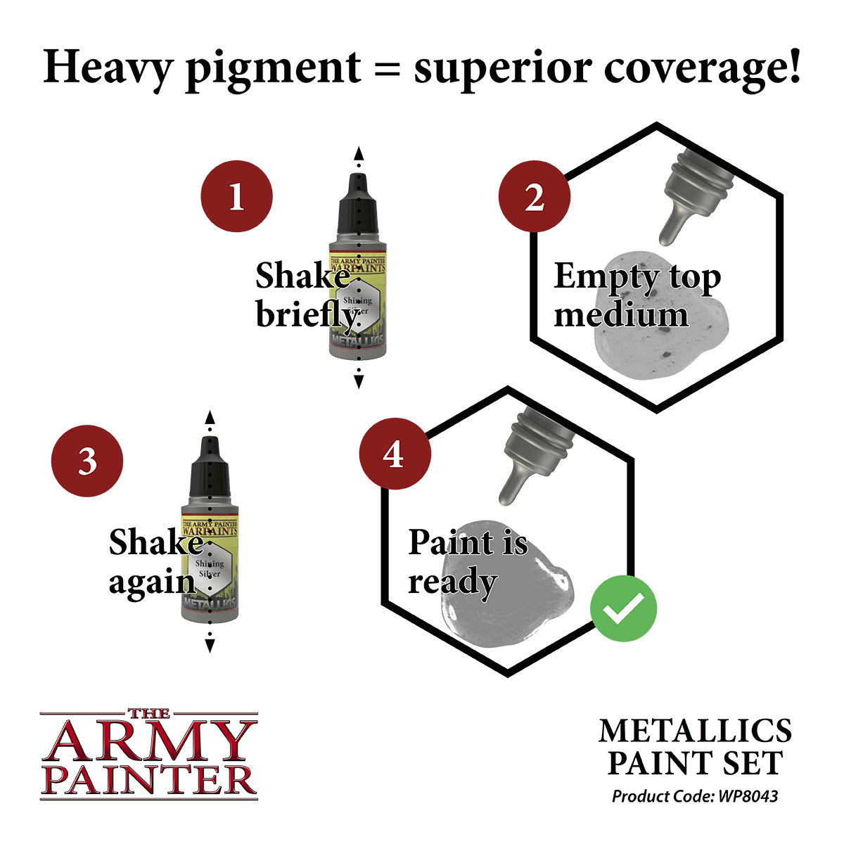 Warpaints Metallics: Paint Set