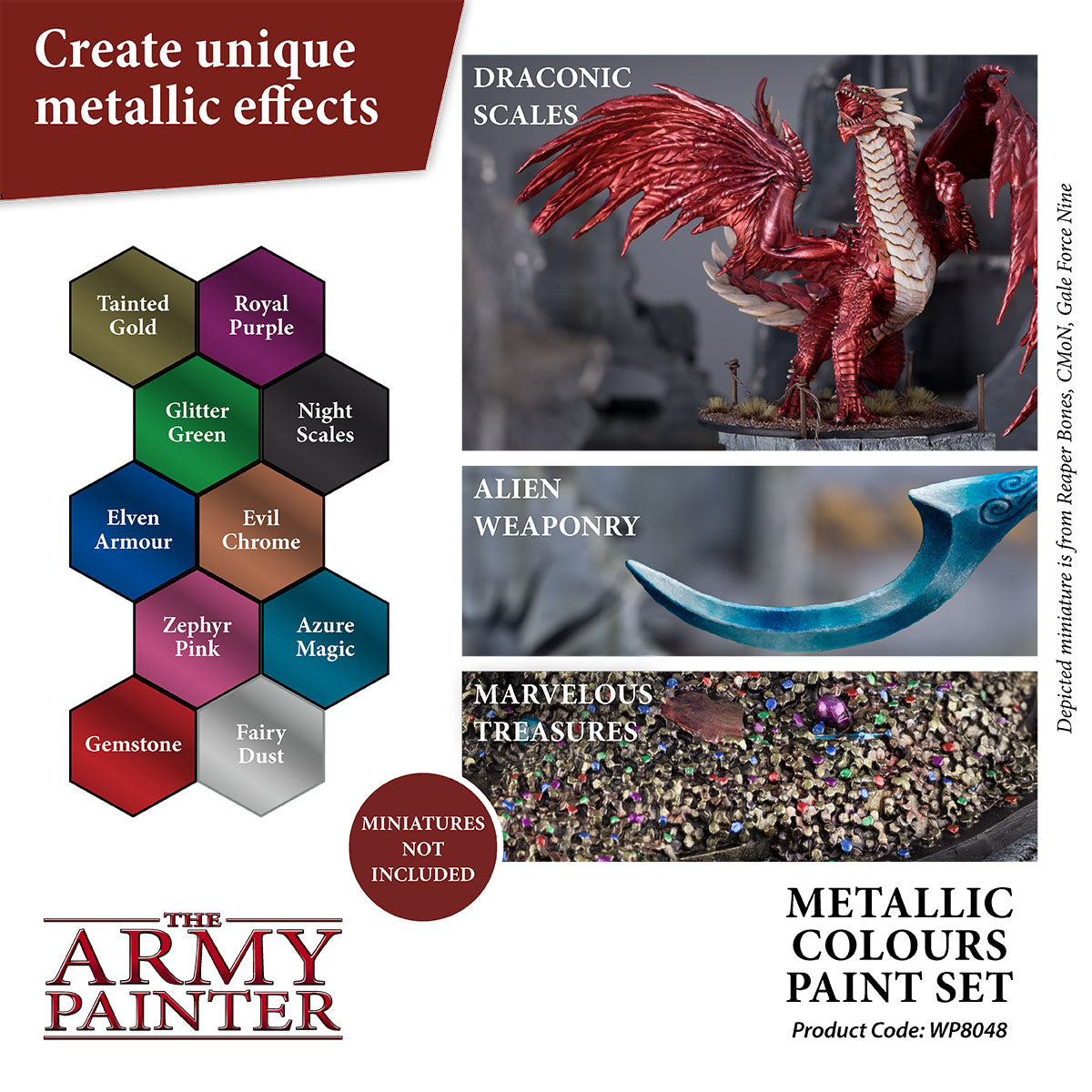 Army Painter Warpaints Metallic Colours Paint Set – El Reino Hobby