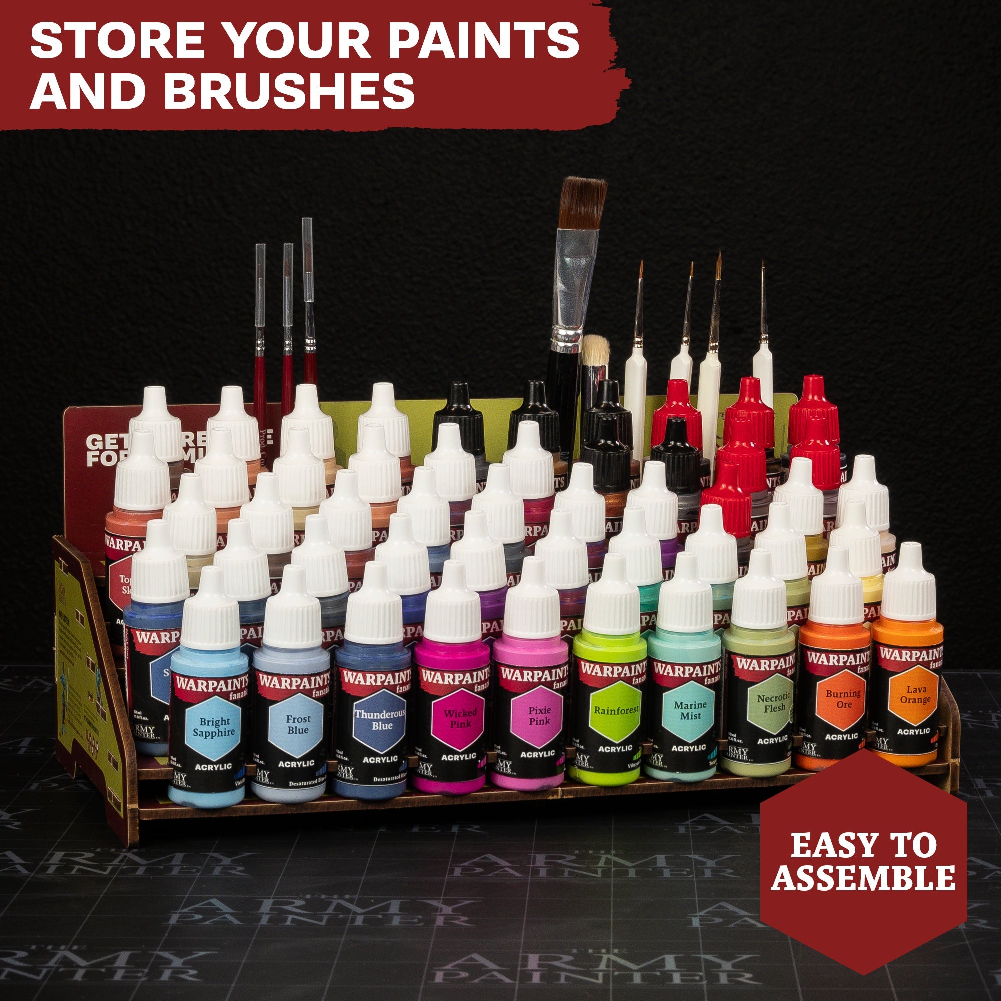 Mega Paint Set - Incl. 50 warpaints + 1 brush - The Army Painter